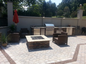 Patio with Outdoor Kitchen Actual before